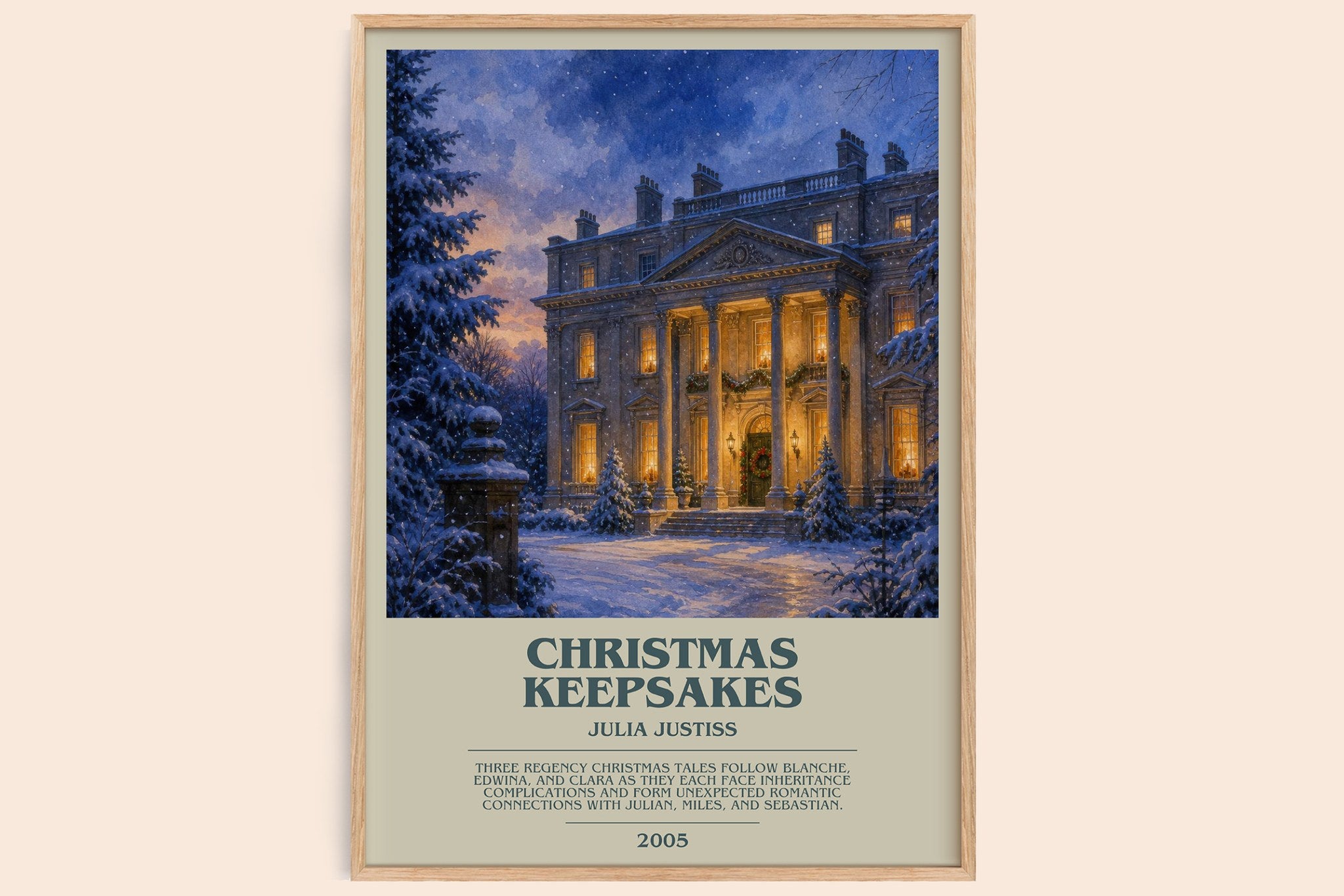 Christmas Keepsakes Bookish Wall Art by Julia Justiss