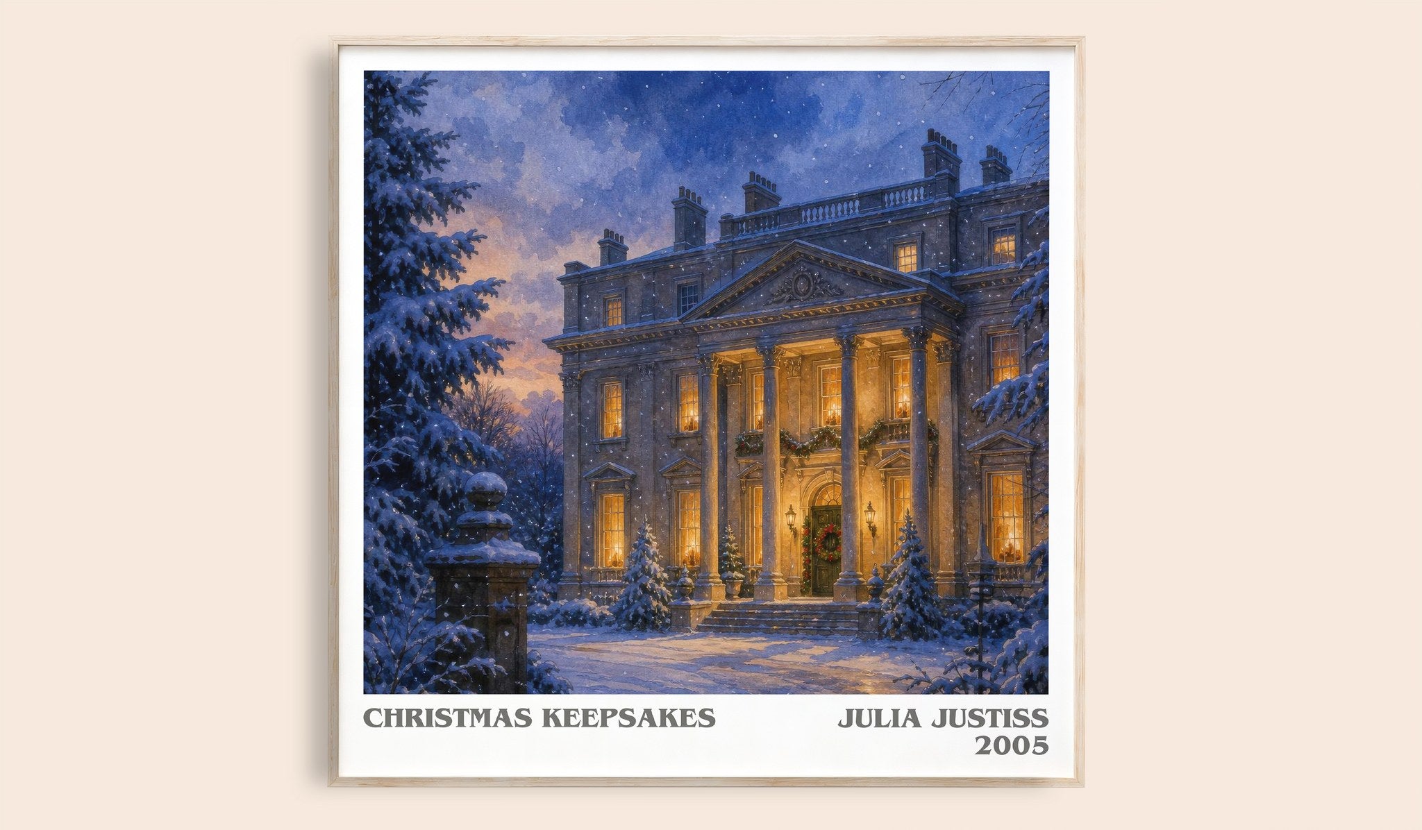 Christmas Keepsakes Literary Art Print by Julia Justiss