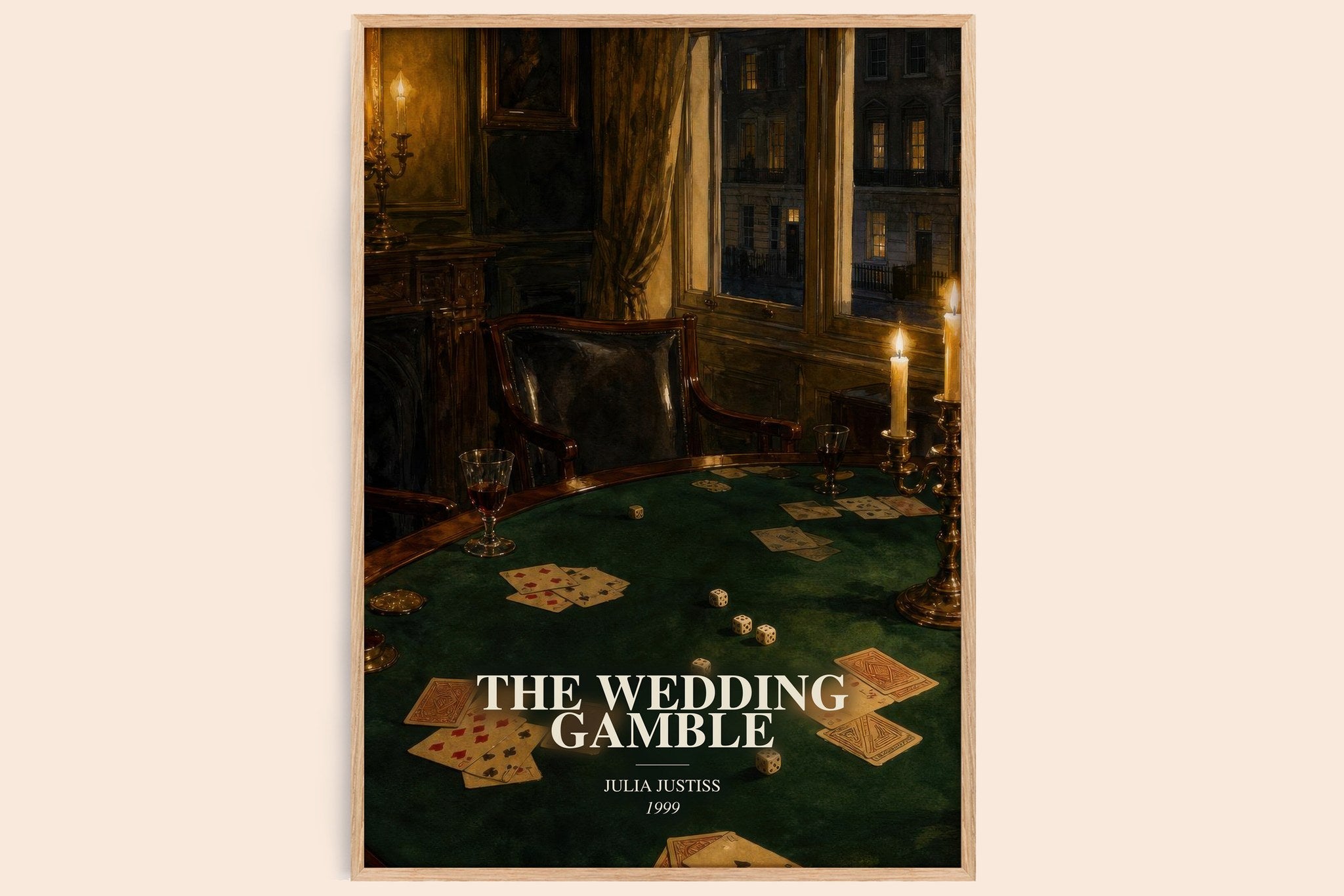 The Wedding Gamble Book Watercolour Illustration by Julia Justiss