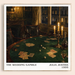 The Wedding Gamble literary book poster by Julia Justiss – framed literary art print