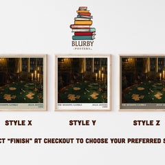 The Wedding Gamble literary print in frame leaning in hallway – romance wall art