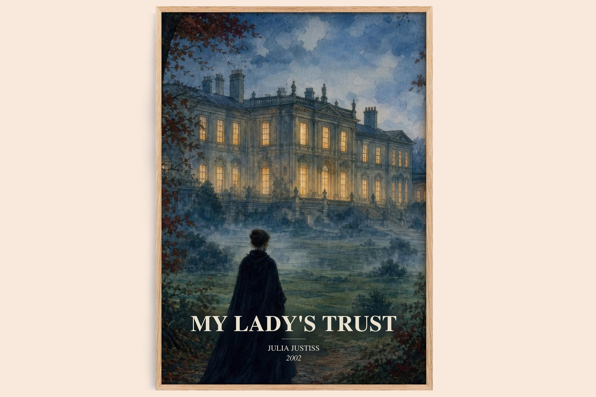 My Lady's Trust Book Watercolour Illustration by Julia Justiss