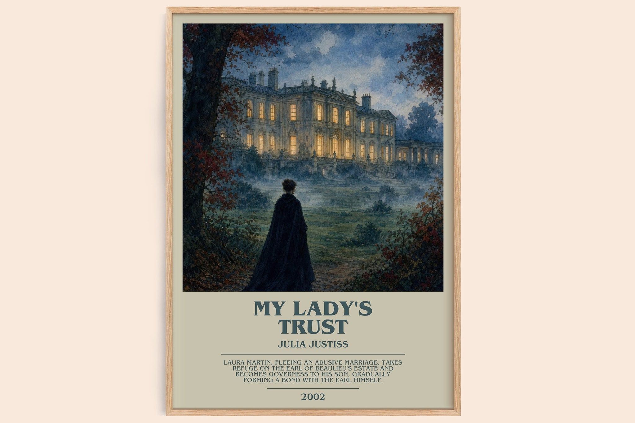 My Lady's Trust Bookish Wall Art by Julia Justiss