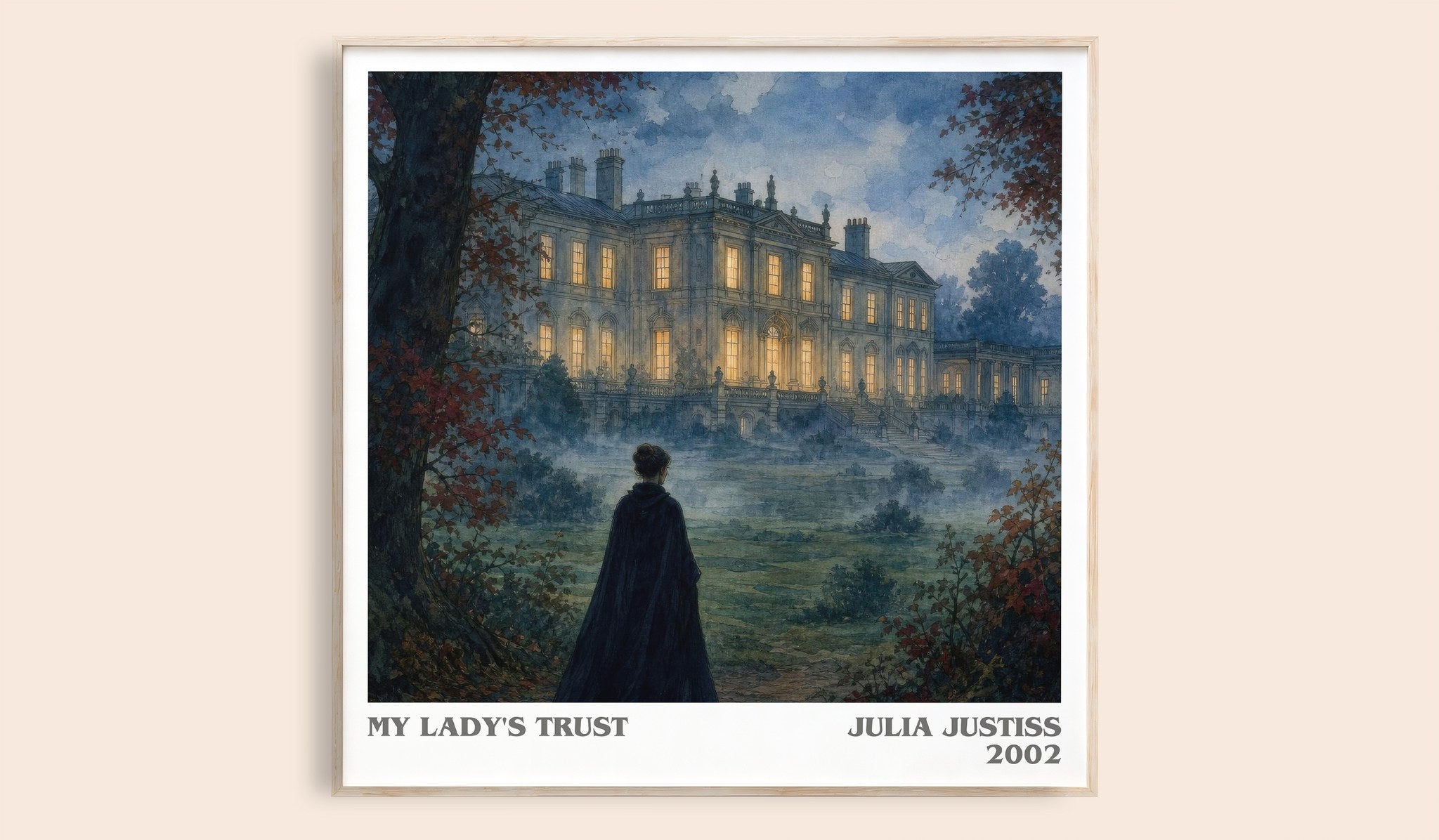 My Lady's Trust Literary Art Print by Julia Justiss