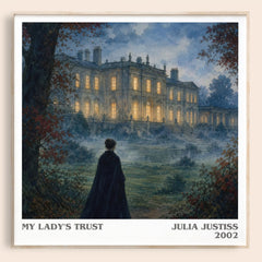 My Lady's Trust literary book poster by Julia Justiss – framed literary art print