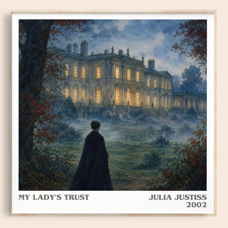 My Lady's Trust literary book poster by Julia Justiss – framed literary art print
