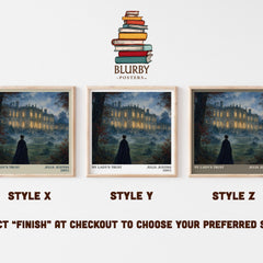 My Lady's Trust literary print in frame leaning in hallway – romance wall art