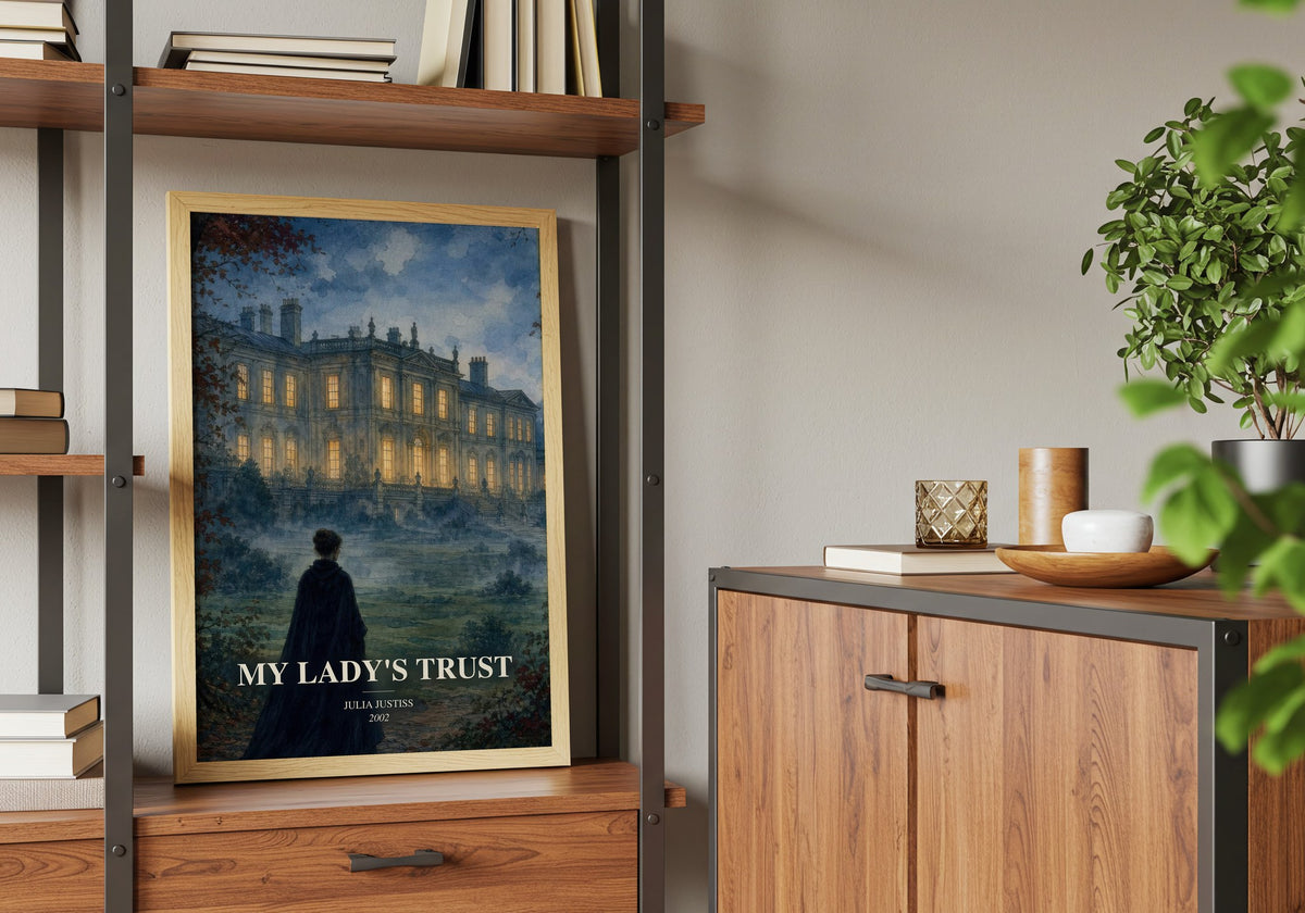 My Lady's Trust book watercolour illustration paper finish options – matte satin gloss