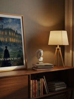 My Lady's Trust watercolour print on bookshelf – Julia Justiss fan gift