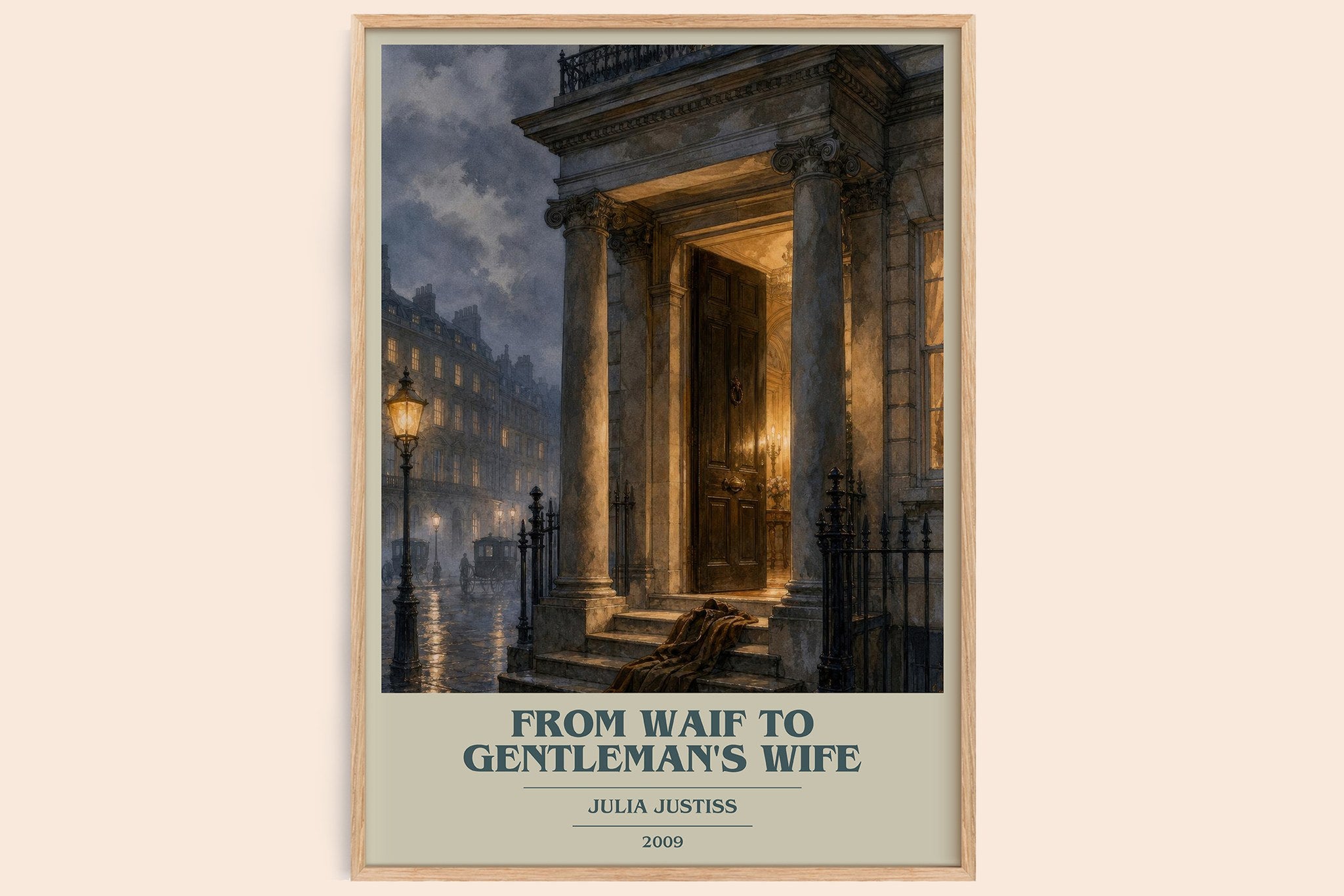 From Waif to Gentleman's Wife Book Cover Poster by Julia Justiss