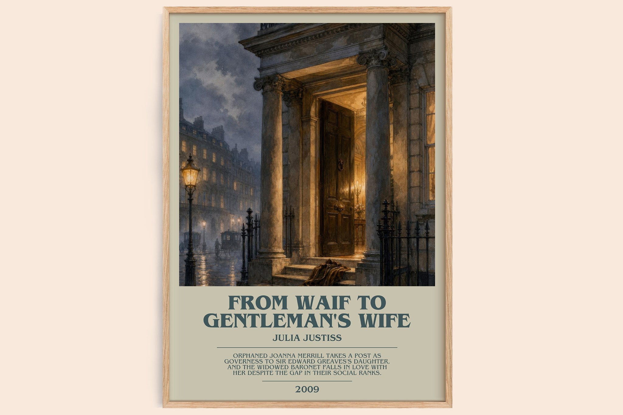From Waif to Gentleman's Wife Bookish Wall Art by Julia Justiss