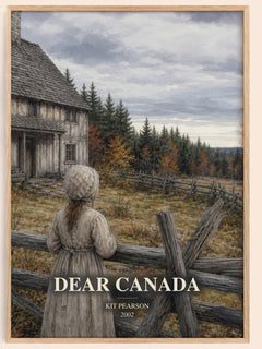 Dear Canada watercolour book poster by Kit Pearson – framed literary art print