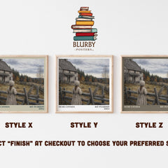 Dear Canada literary print in frame leaning in hallway – historical fiction wall art