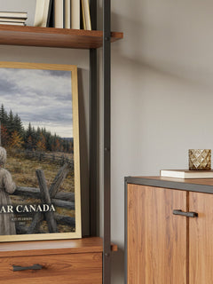 Dear Canada book watercolour illustration paper finish options – matte satin gloss