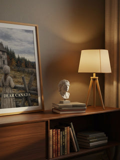 Dear Canada watercolour print on bookshelf – Kit Pearson fan gift