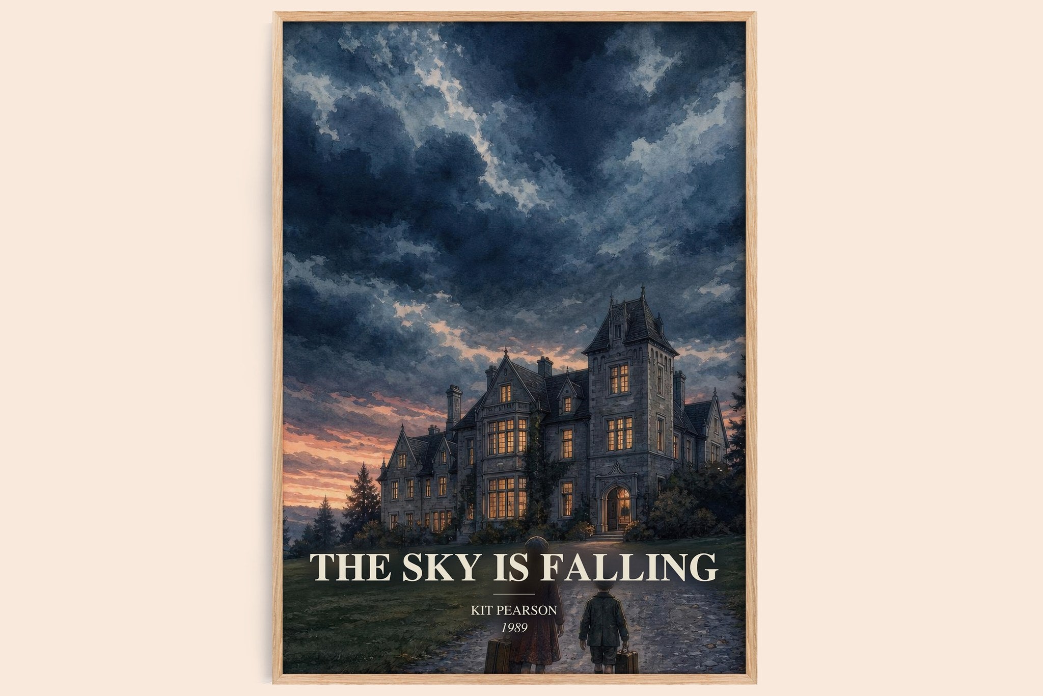 The sky is falling Book Watercolour Illustration by Kit Pearson