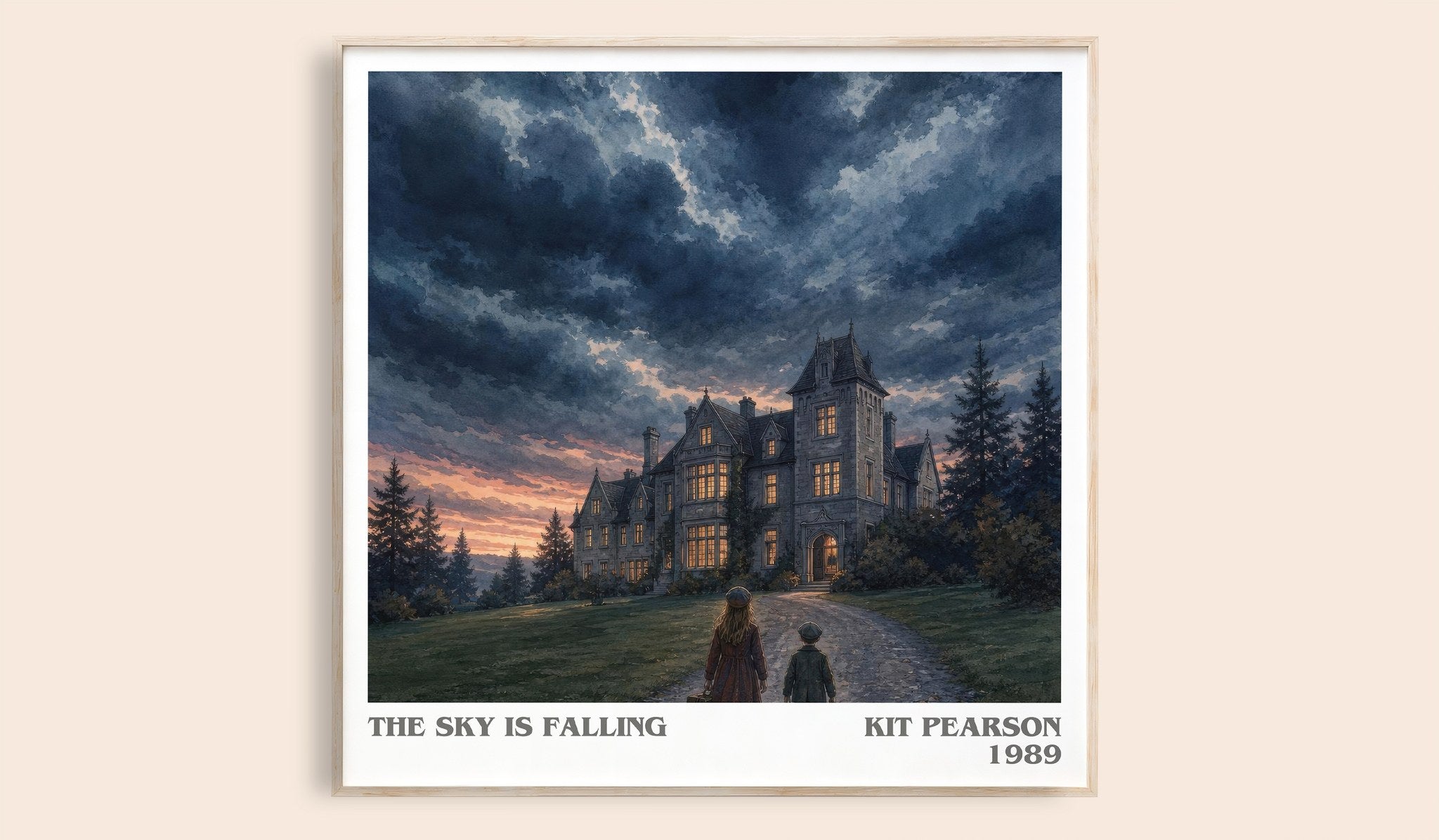 The sky is falling Literary Art Print by Kit Pearson