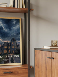 The sky is falling book watercolour illustration paper finish options – matte satin gloss