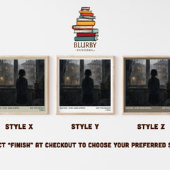 Awake and Dreaming literary print in frame leaning in hallway – childrens wall art
