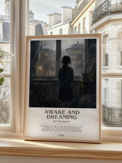 Awake and Dreaming bookish poster colour and style options – Kit Pearson book art