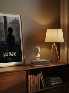 Awake and Dreaming watercolour print on bookshelf – Kit Pearson fan gift