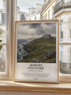 Jeremy Poldark bookish poster colour and style options – Winston Graham book art