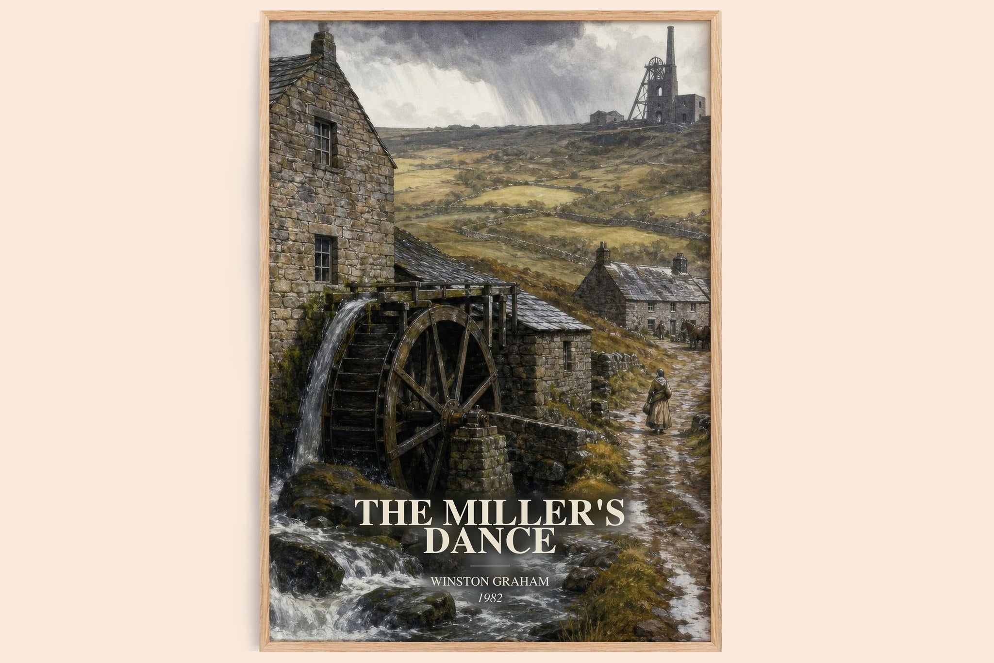 The miller's dance Book Watercolour Illustration by Winston Graham