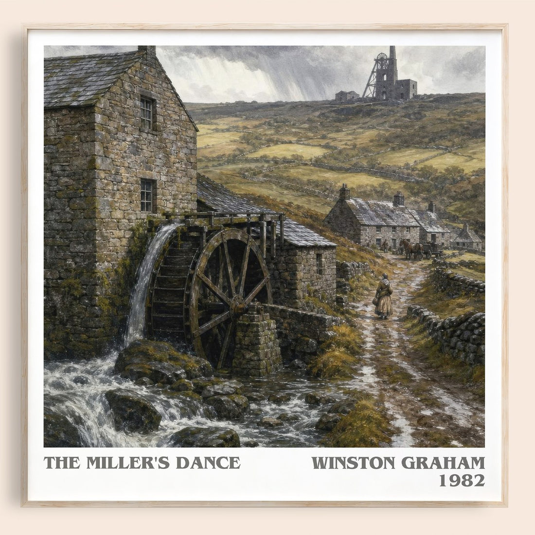The miller's dance literary book poster by Winston Graham – framed literary art print