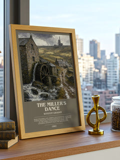 The miller's dance bookish print framed by window – literary home decor