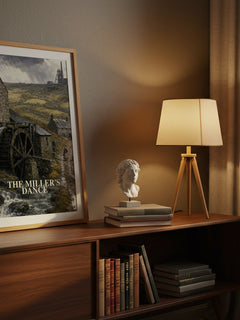 The miller's dance watercolour print on bookshelf – Winston Graham fan gift