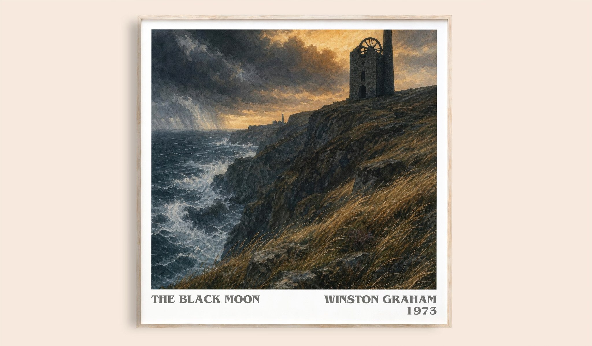 The black moon Literary Art Print by Winston Graham