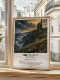 The black moon bookish poster colour and style options – Winston Graham book art