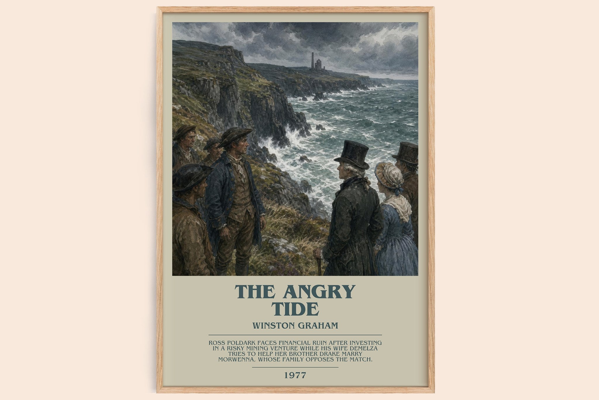 The Angry Tide Bookish Wall Art by Winston Graham
