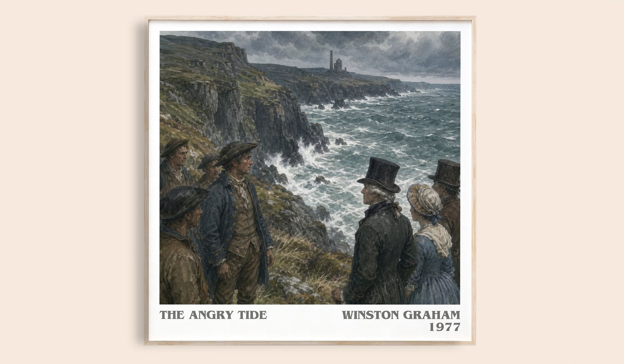 The Angry Tide Literary Art Print by Winston Graham