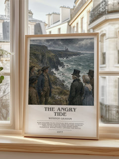 The Angry Tide bookish poster colour and style options – Winston Graham book art