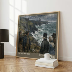 The Angry Tide literary print framed by window – literary home decor