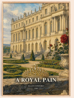 A royal pain watercolour book poster by Ellen Conford – framed literary art print