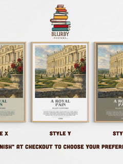 A royal pain bookish print in frame leaning in hallway – young adult wall art