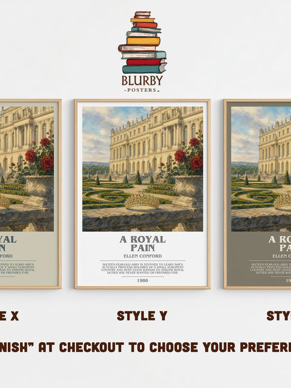 A royal pain bookish print in frame leaning in hallway – young adult wall art