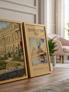 A royal pain watercolour print framed by window – literary home decor