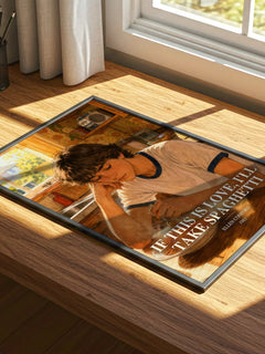 If this is love, I'll take spaghetti watercolour book poster framed on wall – young adult wall art