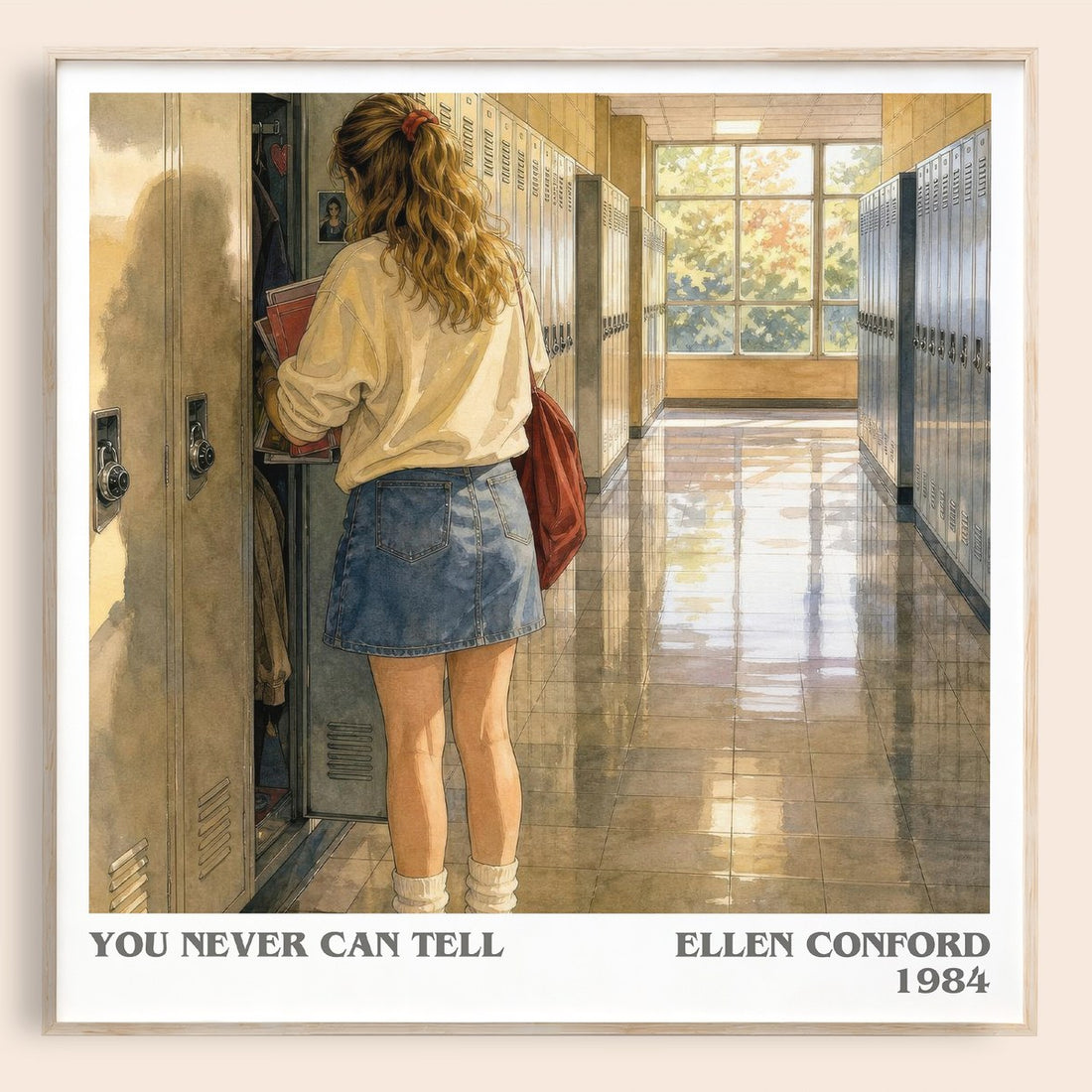 You never can tell literary book poster by Ellen Conford – framed literary art print