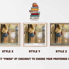 You never can tell literary print in frame leaning in hallway – young adult wall art