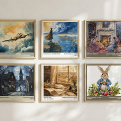 Bride for All Seasons Literary Art Print by Robin Lee Hatcher – square print in a six-frame gallery wall