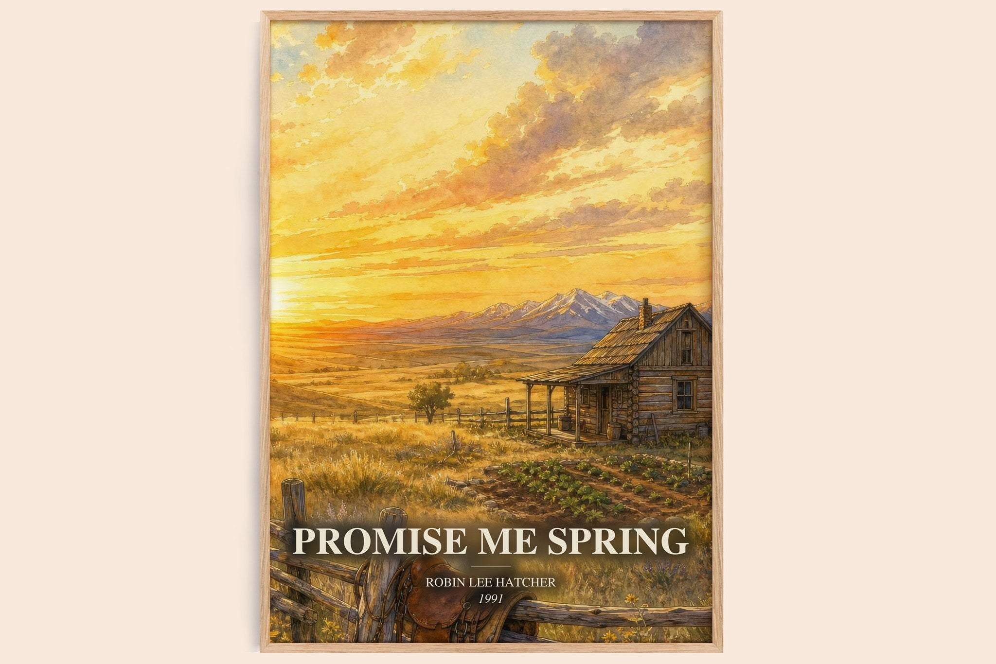 Promise Me Spring Book Watercolour Illustration by Robin Lee Hatcher