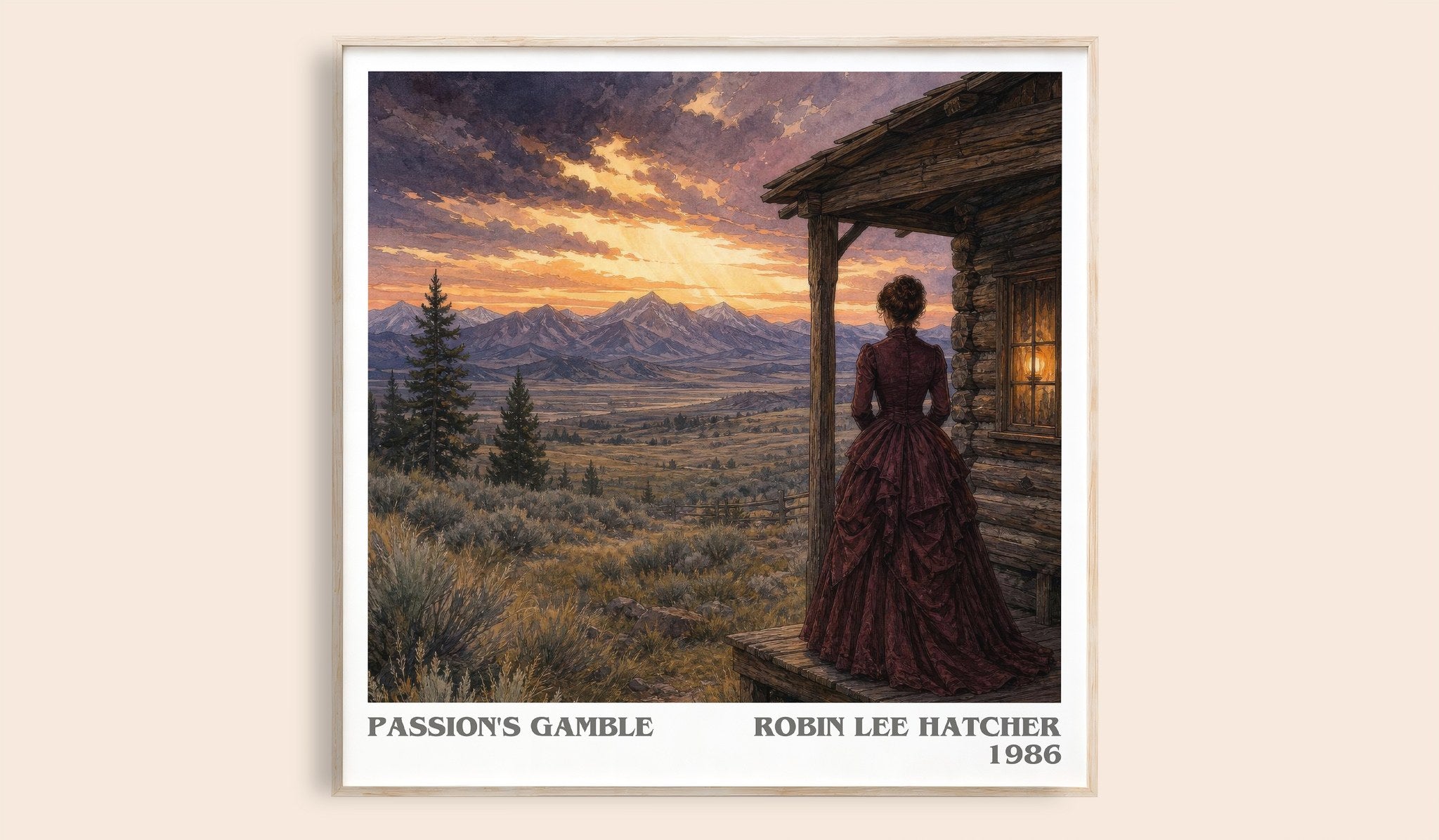 Passion's gamble Literary Art Print by Robin Lee Hatcher