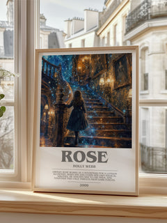 Rose bookish poster colour and style options – Holly Webb book art