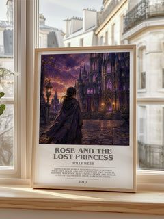 Rose And The Lost Princess bookish poster colour and style options – Holly Webb book art
