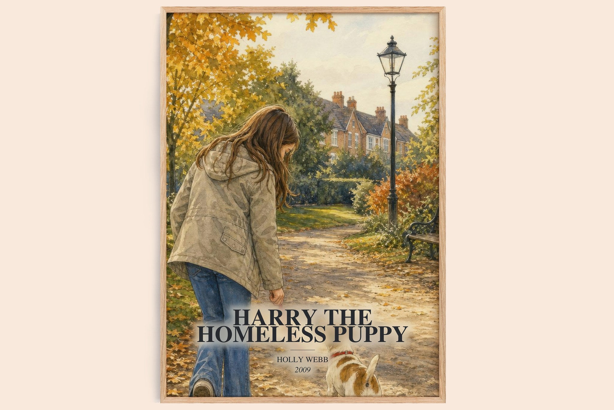 Harry the Homeless Puppy Book Watercolour Illustration by Holly Webb