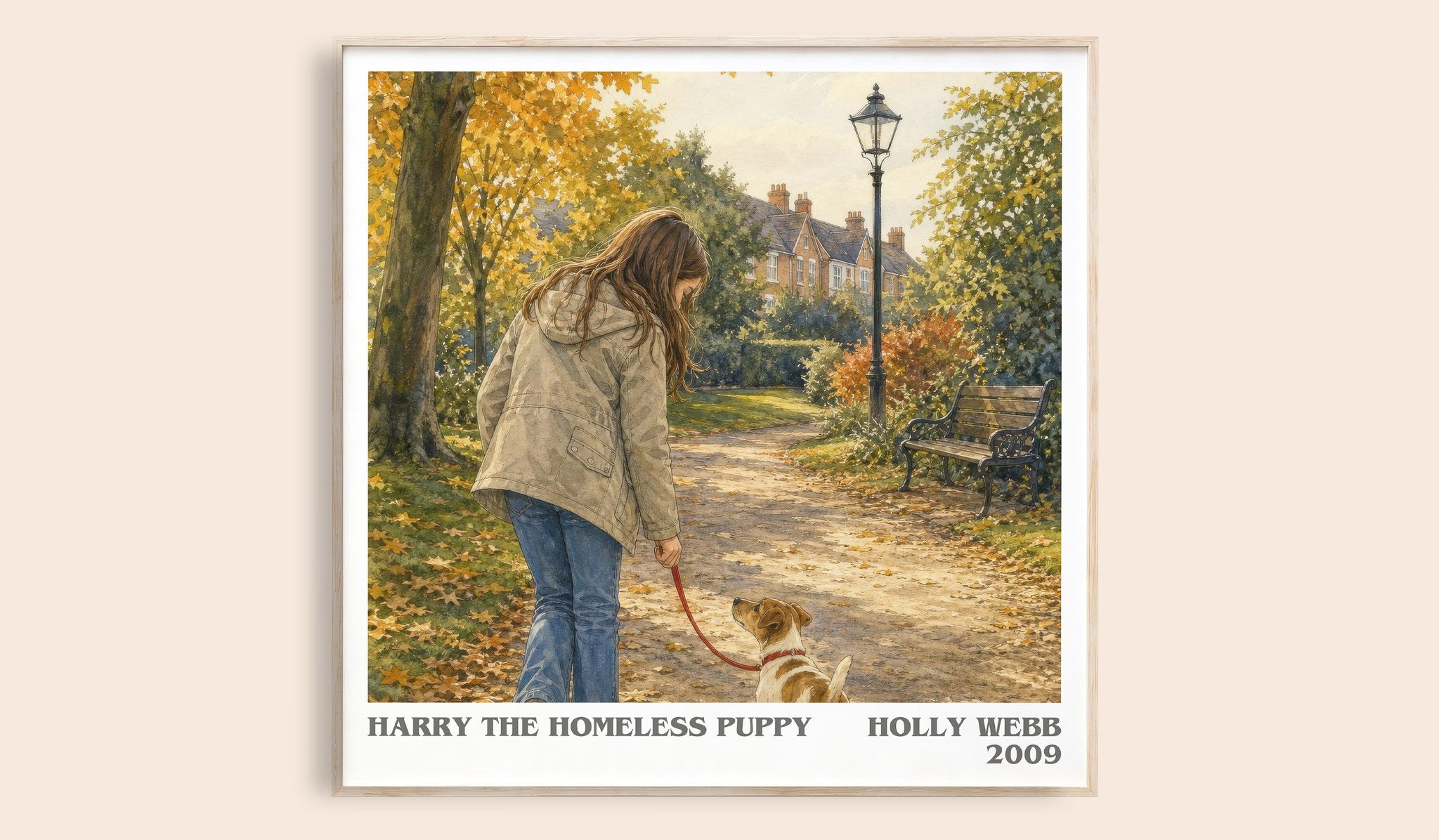 Harry the Homeless Puppy Literary Art Print by Holly Webb